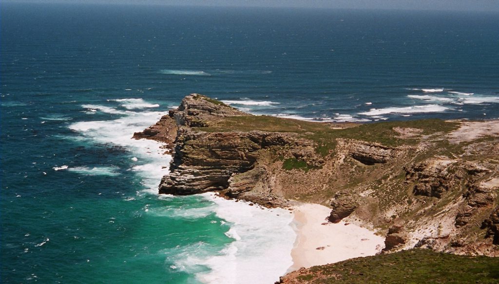 The deceptively beautiful surroundings of the Cape of Good Hope. Source.