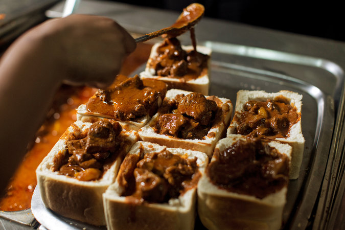 Bunny chow at the Britannia Hotel. Source: The New York Times.