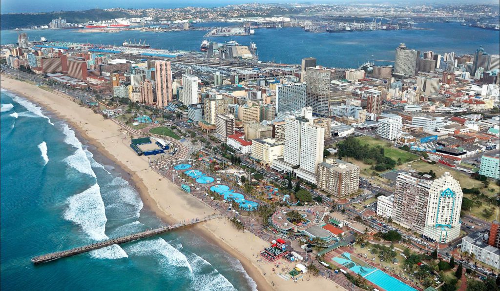 Durban's Golden Mile. Image Source: South African Airways