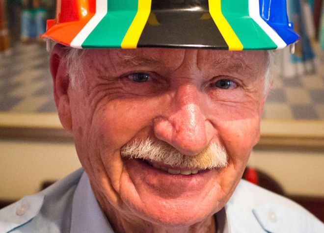 Fred Brownell, designer of the South African flag. Image Source: BBC